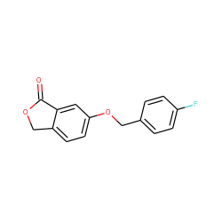 O=C1OCc2ccc(OCc3ccc(F)cc3)cc21 ZINC000096924028