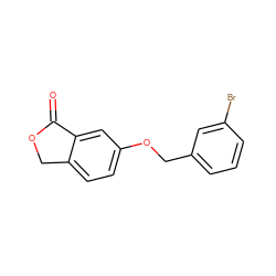 O=C1OCc2ccc(OCc3cccc(Br)c3)cc21 ZINC000096927354