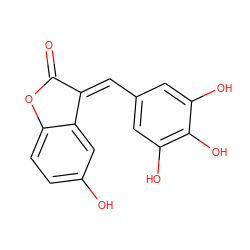 O=C1Oc2ccc(O)cc2/C1=C\c1cc(O)c(O)c(O)c1 ZINC000028522434