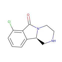 O=C1c2c(Cl)cccc2[C@@H]2CNCCN12 ZINC000028604329