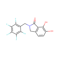 O=C1c2c(ccc(O)c2O)CN1Cc1c(F)c(F)c(F)c(F)c1F ZINC000043121365