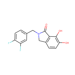 O=C1c2c(ccc(O)c2O)CN1Cc1ccc(F)c(F)c1 ZINC000043071360