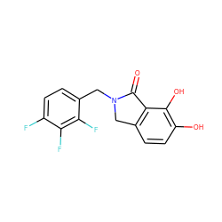 O=C1c2c(ccc(O)c2O)CN1Cc1ccc(F)c(F)c1F ZINC000043011312