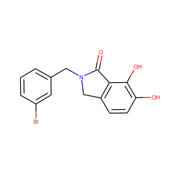 O=C1c2c(ccc(O)c2O)CN1Cc1cccc(Br)c1 ZINC000043063489