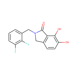 O=C1c2c(ccc(O)c2O)CN1Cc1cccc(F)c1F ZINC000042920766