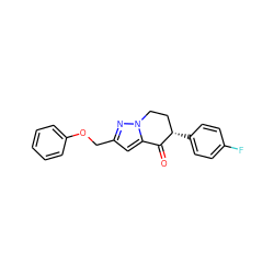 O=C1c2cc(COc3ccccc3)nn2CC[C@@H]1c1ccc(F)cc1 ZINC000299838173