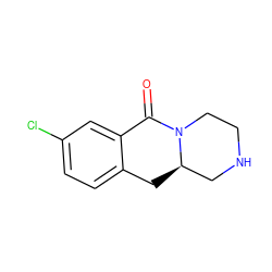 O=C1c2cc(Cl)ccc2C[C@@H]2CNCCN12 ZINC000096907548