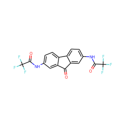 O=C1c2cc(NC(=O)C(F)(F)F)ccc2-c2ccc(NC(=O)C(F)(F)F)cc21 ZINC000653782633