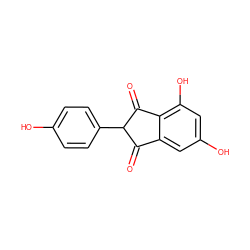 O=C1c2cc(O)cc(O)c2C(=O)C1c1ccc(O)cc1 ZINC000101024596