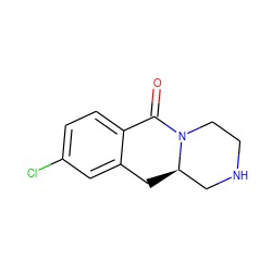 O=C1c2ccc(Cl)cc2C[C@@H]2CNCCN12 ZINC000096908044