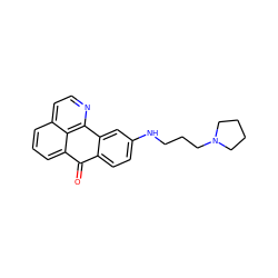 O=C1c2ccc(NCCCN3CCCC3)cc2-c2nccc3cccc1c23 ZINC000073311228