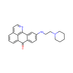 O=C1c2ccc(NCCN3CCCCC3)cc2-c2nccc3cccc1c23 ZINC000073311890