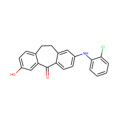 O=C1c2ccc(Nc3ccccc3Cl)cc2CCc2ccc(O)cc21 ZINC000095572551