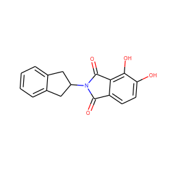 O=C1c2ccc(O)c(O)c2C(=O)N1C1Cc2ccccc2C1 ZINC000045300085