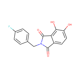 O=C1c2ccc(O)c(O)c2C(=O)N1Cc1ccc(F)cc1 ZINC000043020976