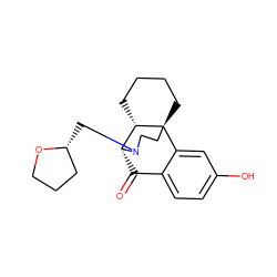 O=C1c2ccc(O)cc2[C@@]23CCCC[C@H]2[C@@H]1N(C[C@@H]1CCCO1)CC3 ZINC000013803761