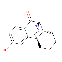 O=C1c2ccc(O)cc2[C@@]23CCCC[C@H]2[C@@H]1NCC3 ZINC000013532250