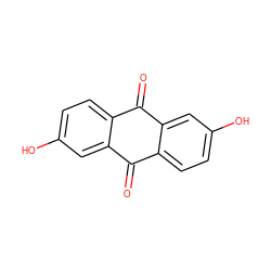 O=C1c2ccc(O)cc2C(=O)c2ccc(O)cc21 ZINC000003860201