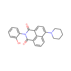 O=C1c2cccc3c(N4CCCCC4)ccc(c23)C(=O)N1c1ccccc1O ZINC000001128610