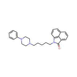 O=C1c2cccc3cccc(c23)N1CCCCCN1CCN(c2ccccc2)CC1 ZINC000013531179