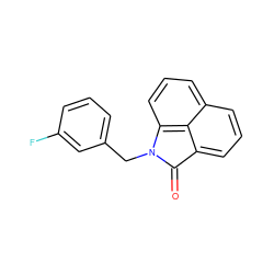 O=C1c2cccc3cccc(c23)N1Cc1cccc(F)c1 ZINC000006602297