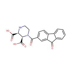 O=C1c2ccccc2-c2ccc(C(=O)N3CCN[C@H](C(=O)O)[C@@H]3C(=O)O)cc21 ZINC000013642352