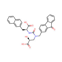 O=C1c2ccccc2-c2ccc(CN(C[C@H](O)C(=O)O)C(=O)N[C@@H](Cc3ccc4ccccc4c3)C(=O)O)cc21 ZINC000029127724