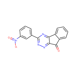 O=C1c2ccccc2-c2nc(-c3cccc([N+](=O)[O-])c3)nnc21 ZINC000001857266