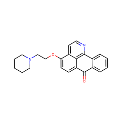 O=C1c2ccccc2-c2nccc3c(OCCN4CCCCC4)ccc1c23 ZINC000071405087