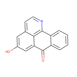 O=C1c2ccccc2-c2nccc3cc(O)cc1c23 ZINC000059127214