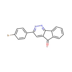 O=C1c2ccccc2-c2nnc(-c3ccc(Br)cc3)cc21 ZINC000001382382