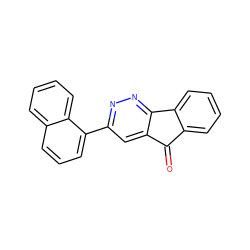 O=C1c2ccccc2-c2nnc(-c3cccc4ccccc34)cc21 ZINC000027304443