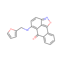 O=C1c2ccccc2-c2onc3ccc(NCc4ccco4)c1c23 ZINC000000507877