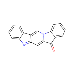 O=C1c2ccccc2-n2cc3c4ccccc4nc-3cc21 ZINC000169719594