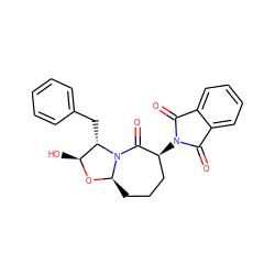 O=C1c2ccccc2C(=O)N1[C@H]1CCC[C@H]2O[C@@H](O)[C@H](Cc3ccccc3)N2C1=O ZINC000026400353