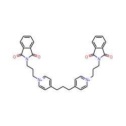 O=C1c2ccccc2C(=O)N1CCC[n+]1ccc(CCCc2cc[n+](CCCN3C(=O)c4ccccc4C3=O)cc2)cc1 ZINC000027985244