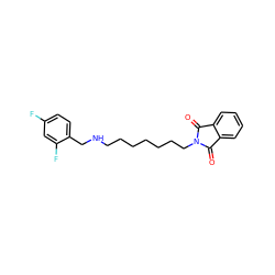 O=C1c2ccccc2C(=O)N1CCCCCCCNCc1ccc(F)cc1F ZINC000299866057