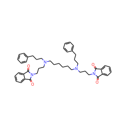 O=C1c2ccccc2C(=O)N1CCCN(CCCCCCN(CCCc1ccccc1)CCCN1C(=O)c2ccccc2C1=O)CCCc1ccccc1 ZINC000029206101