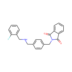 O=C1c2ccccc2C(=O)N1Cc1ccc(CNCc2ccccc2F)cc1 ZINC000299854388