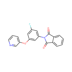 O=C1c2ccccc2C(=O)N1c1cc(F)cc(Oc2cccnc2)c1 ZINC000116940542