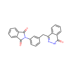 O=C1c2ccccc2C(=O)N1c1cccc(Cc2n[nH]c(=O)c3ccccc23)c1 ZINC000028523541