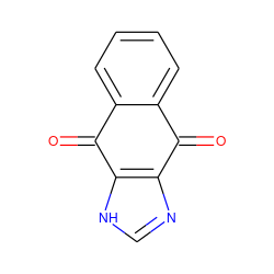 O=C1c2ccccc2C(=O)c2[nH]cnc21 ZINC000001653222