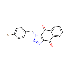 O=C1c2ccccc2C(=O)c2c1nnn2Cc1ccc(Br)cc1 ZINC000473145568