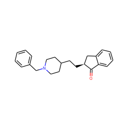 O=C1c2ccccc2C[C@@H]1CCC1CCN(Cc2ccccc2)CC1 ZINC000027551090