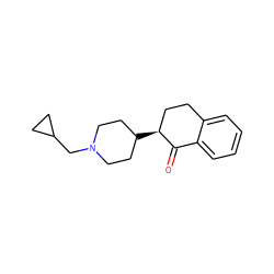 O=C1c2ccccc2CC[C@@H]1C1CCN(CC2CC2)CC1 ZINC000012356018