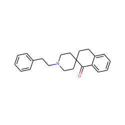 O=C1c2ccccc2CCC12CCN(CCc1ccccc1)CC2 ZINC000012356107