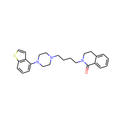 O=C1c2ccccc2CCN1CCCCN1CCN(c2cccc3sccc23)CC1 ZINC000115091485