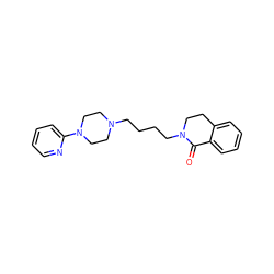 O=C1c2ccccc2CCN1CCCCN1CCN(c2ccccn2)CC1 ZINC000040916731