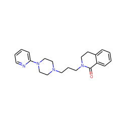 O=C1c2ccccc2CCN1CCCN1CCN(c2ccccn2)CC1 ZINC000040407668