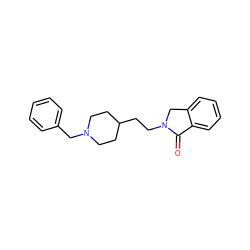 O=C1c2ccccc2CN1CCC1CCN(Cc2ccccc2)CC1 ZINC000003814251